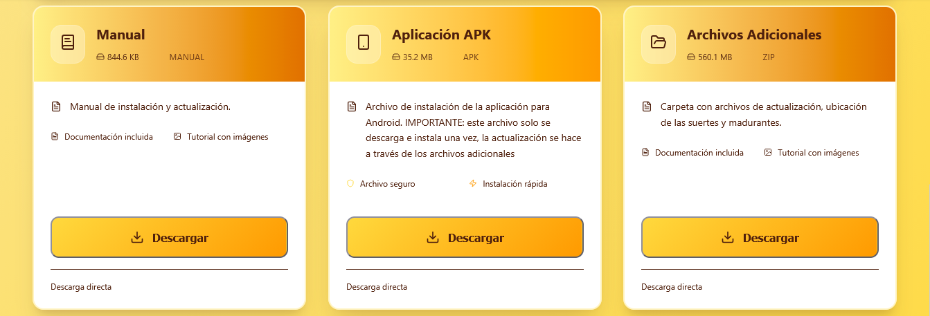 Portal de descarga de app campo