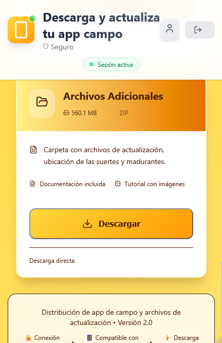 Portal de descarga de app campo